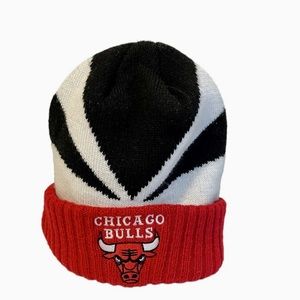 Mitchell & Ness Chicago Bulls Beanie Cap Red White Black Knit